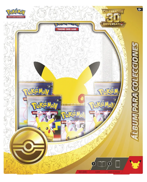 Álbum para Colecciones 30 Aniversario Pokémon - caja frontal