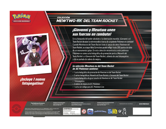 Colección Mewtwo ex del Team Rocket (Español) – Edición Especial 2025