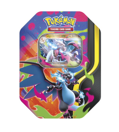 LATA MEGA CHARIZARD X/Y EX TIN POKEMON (ESPAÑOL)