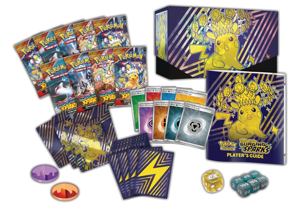 Pokémon TCG Surging Sparks Elite Trainer Box – Contents