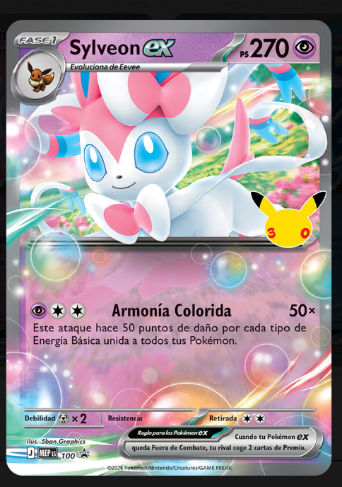 Caja Colección Jumbo Sylveon ex 30 Aniversario