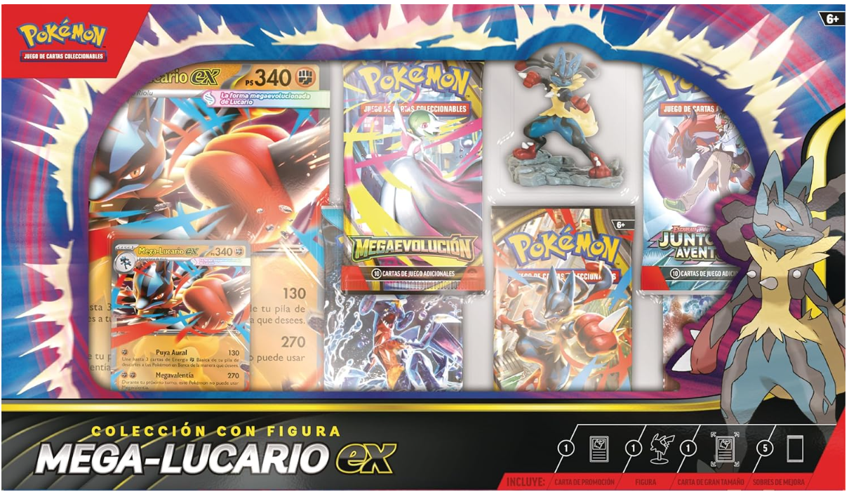 Caja Colección con Figura Mega Lucario EX - Español