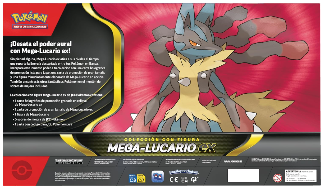 Caja Colección con Figura Mega Lucario EX - Español