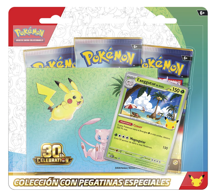 Colección con Pegatinas Especiales Exeggutor de Alola 30 Aniversario