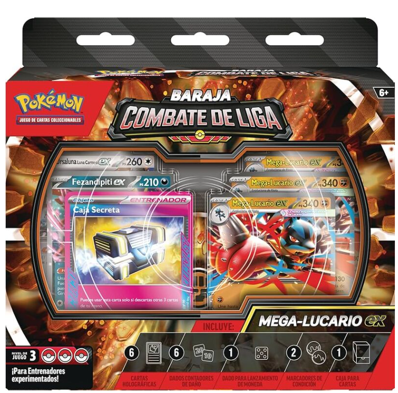 Baraja Combate de Liga Mega-Lucario ex - caja frontal