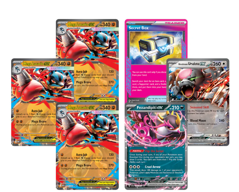 Baraja Combate de Liga Mega-Lucario ex - dado rojo Pokéball