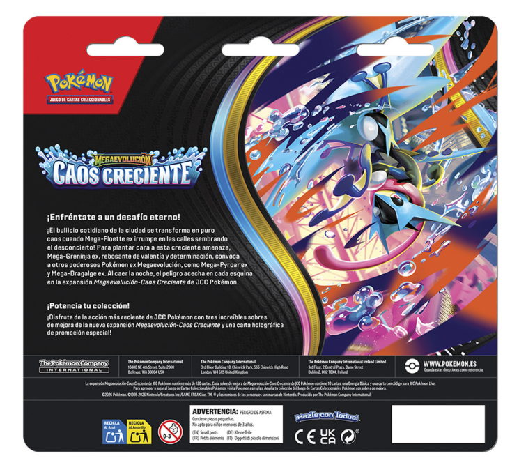 Blister 3 Sobres de Mejora + Carta Promo — Caos Creciente