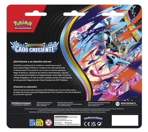 Blister 3 Sobres de Mejora + Carta Promo — Caos Creciente