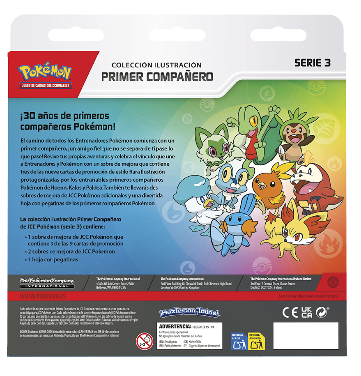Cartas de promoción Rara Ilustración - Iniciales Hoenn, Kalos y Paldea