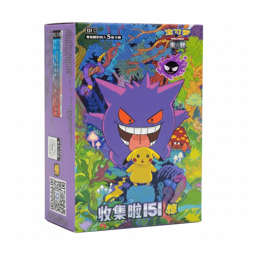 Collect 151 Surprise caja Gengar fondo blanco