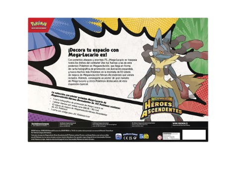 Colección de Póster Premium Mega-Lucario ex – Héroes Ascendentes